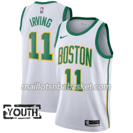 Maillot Enfant Boston Celtics Kyrie Irving 11 2018-19 Nike City Edition Blanc Swingman